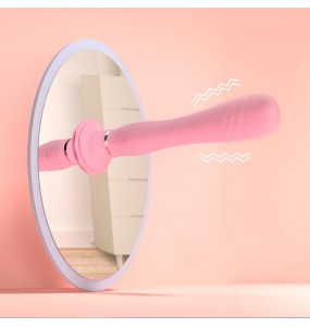 Japan GALAKU - Ballet Heating Vibrator Massager Head With Suction Cup (Chargeable - Pink)